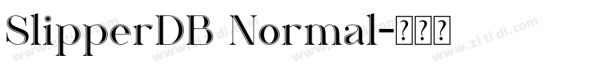 SlipperDB Normal字体转换